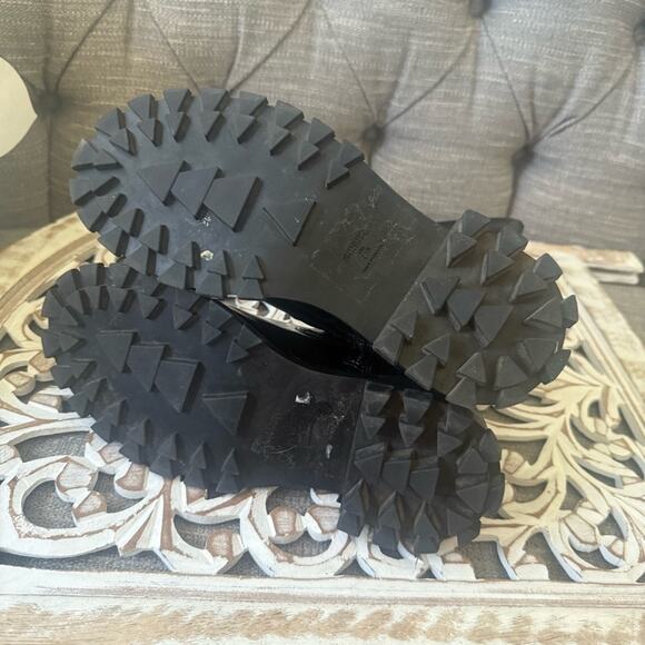 Schutz Black Lug Sole Black Boots Women’s 7.5 - Picture 7 of 9